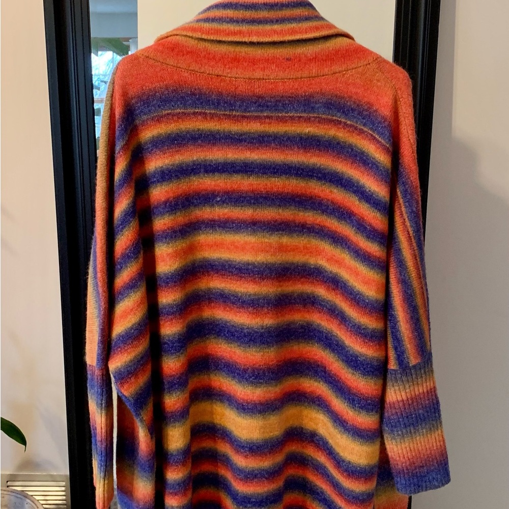 Rainbow Long Cardigan Oversized Sweater - Picture 3 of 6